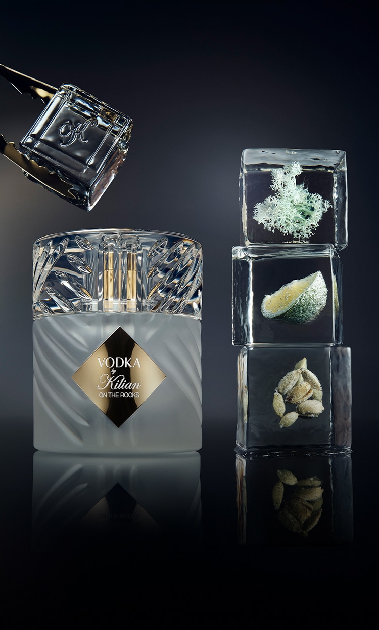 Man spraying perfume